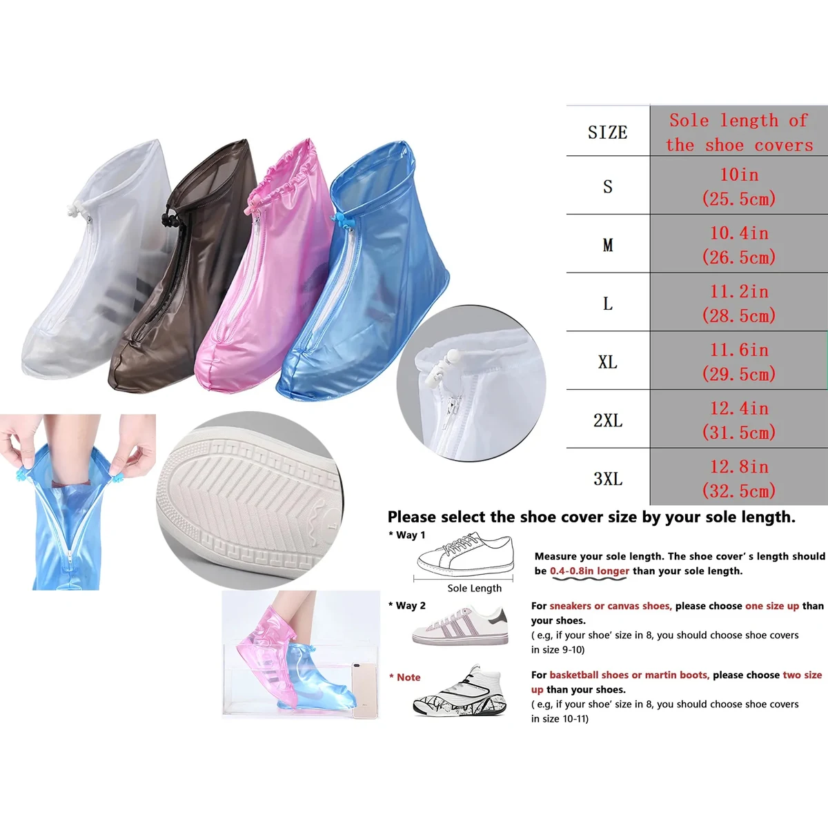 Rain Shoe Covers 1