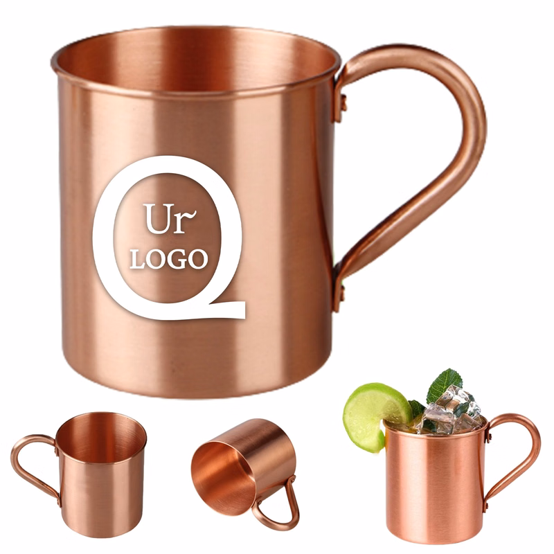14 Oz./420Ml Moscow Mule Solid Copper Mug