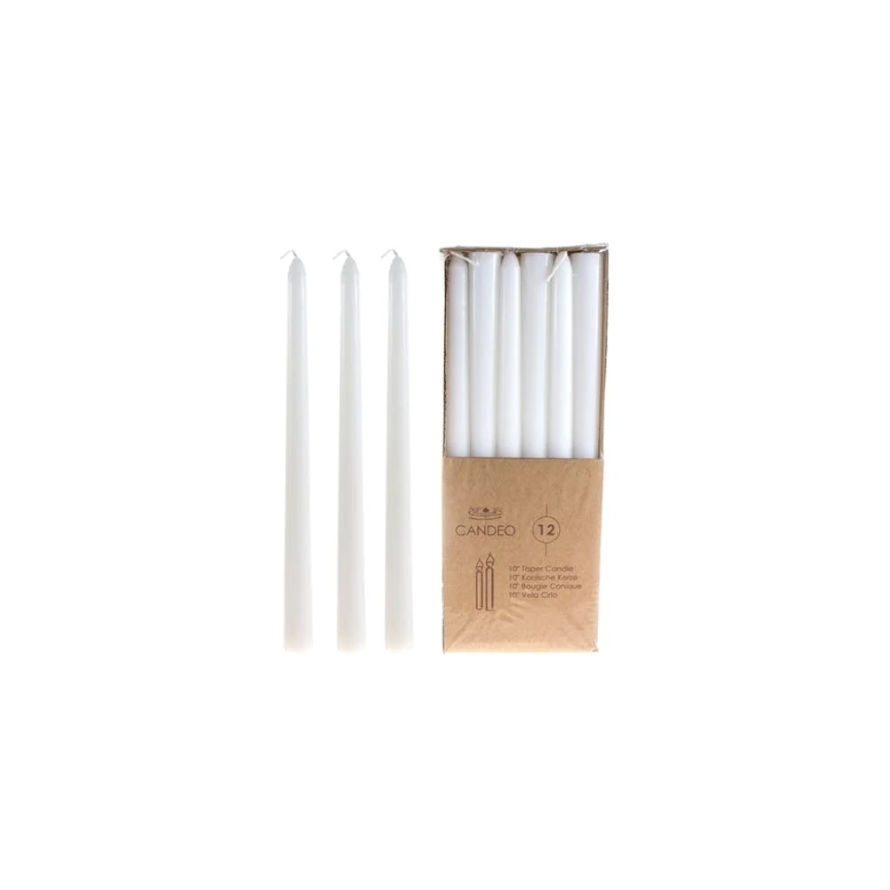10" Taper Candles - White Unscented12 Count 1