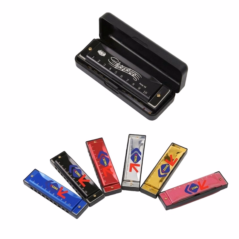 Customizable 10-Hole Metal Harmonica