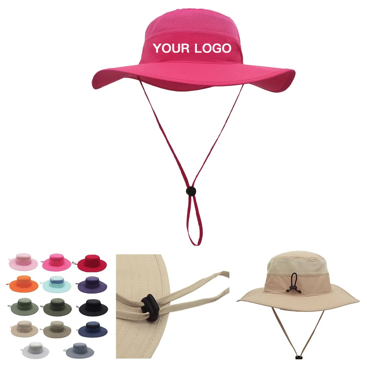 Packable Mesh Nylon Bucket Hat for Fishing Trips 1