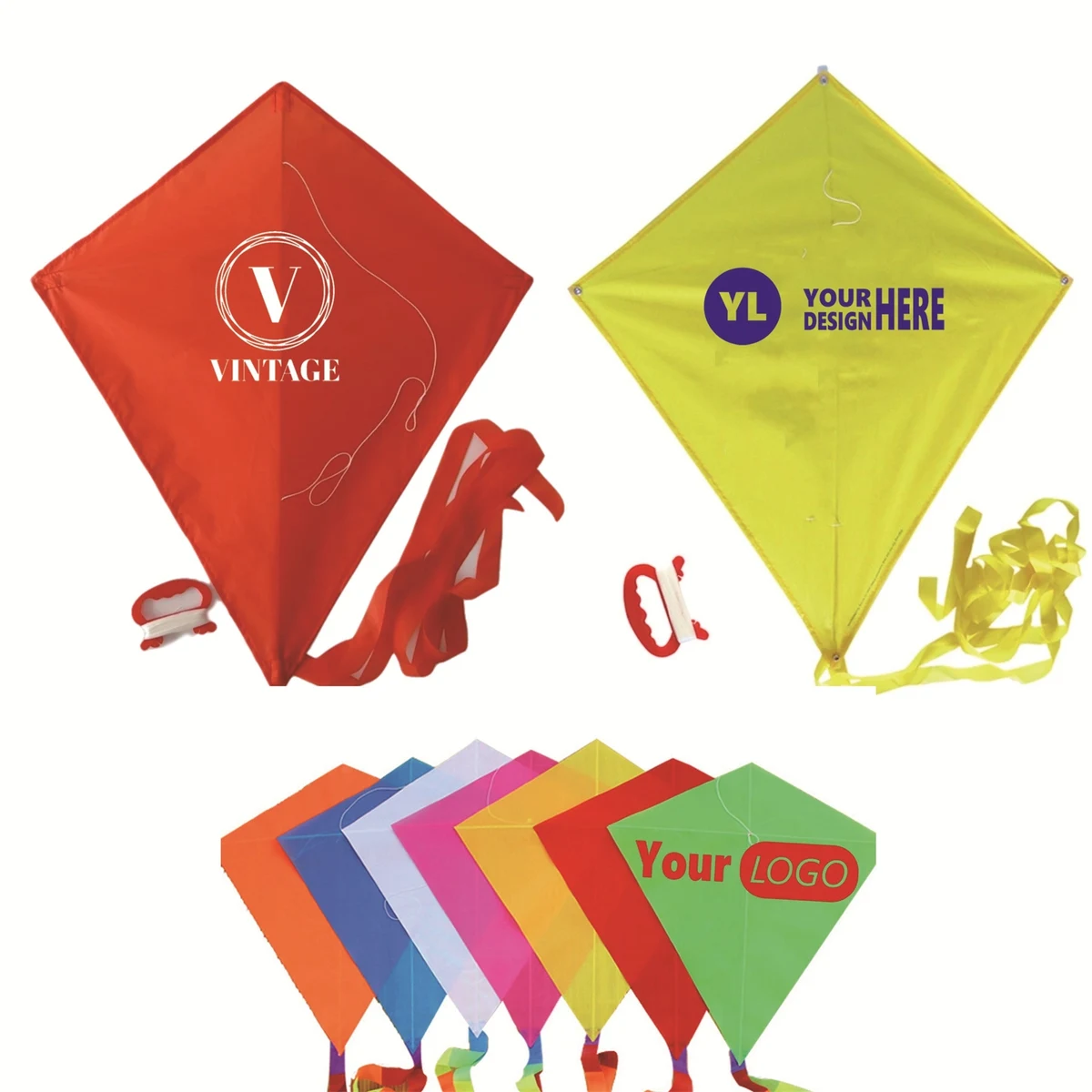 Custom Diamond Advertising Kite 1