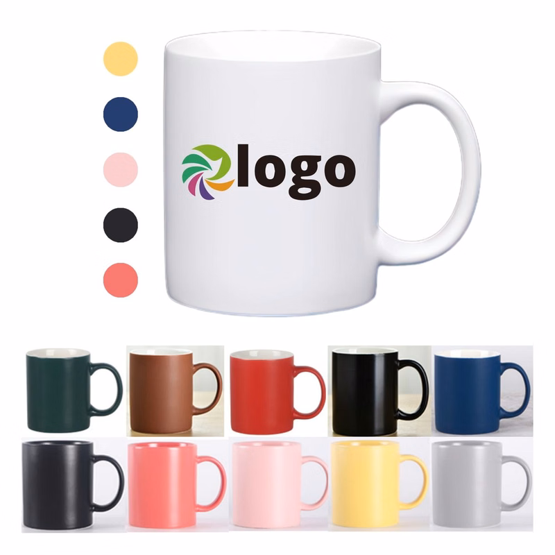 Full color 11Oz Matte Ceramic Coffee Mug