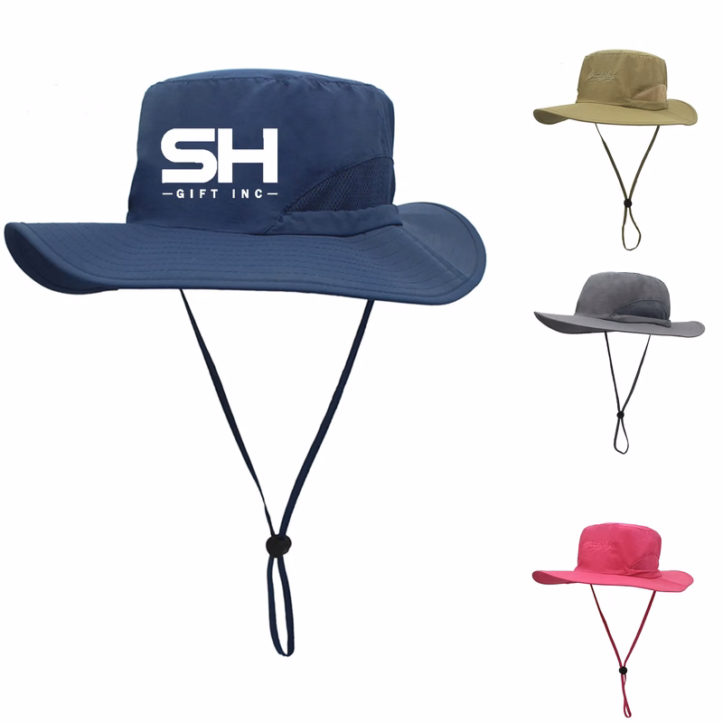 UV Protection Breathable Sun Hats With Chin Strap