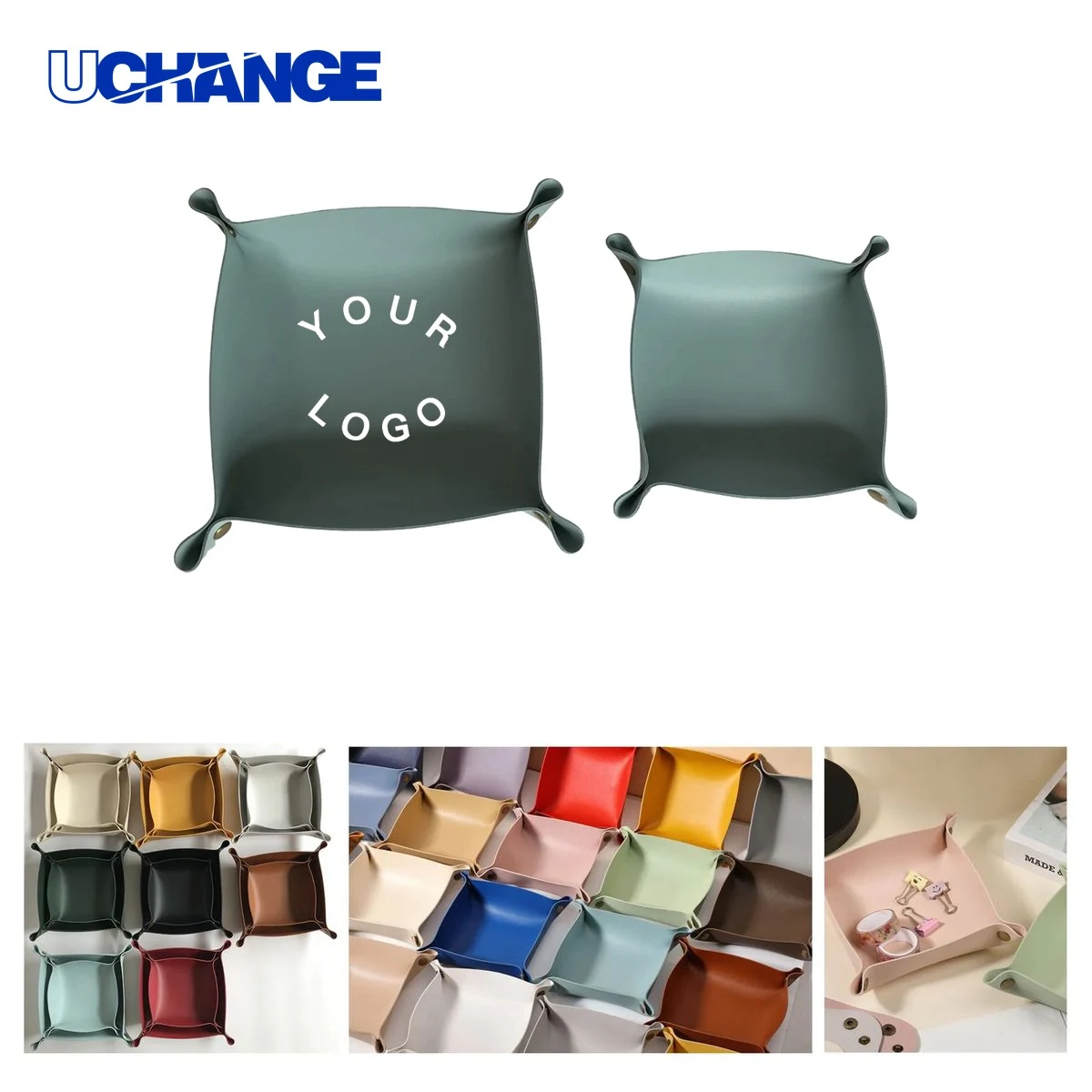 PU Leather Folding Desk Tray 1