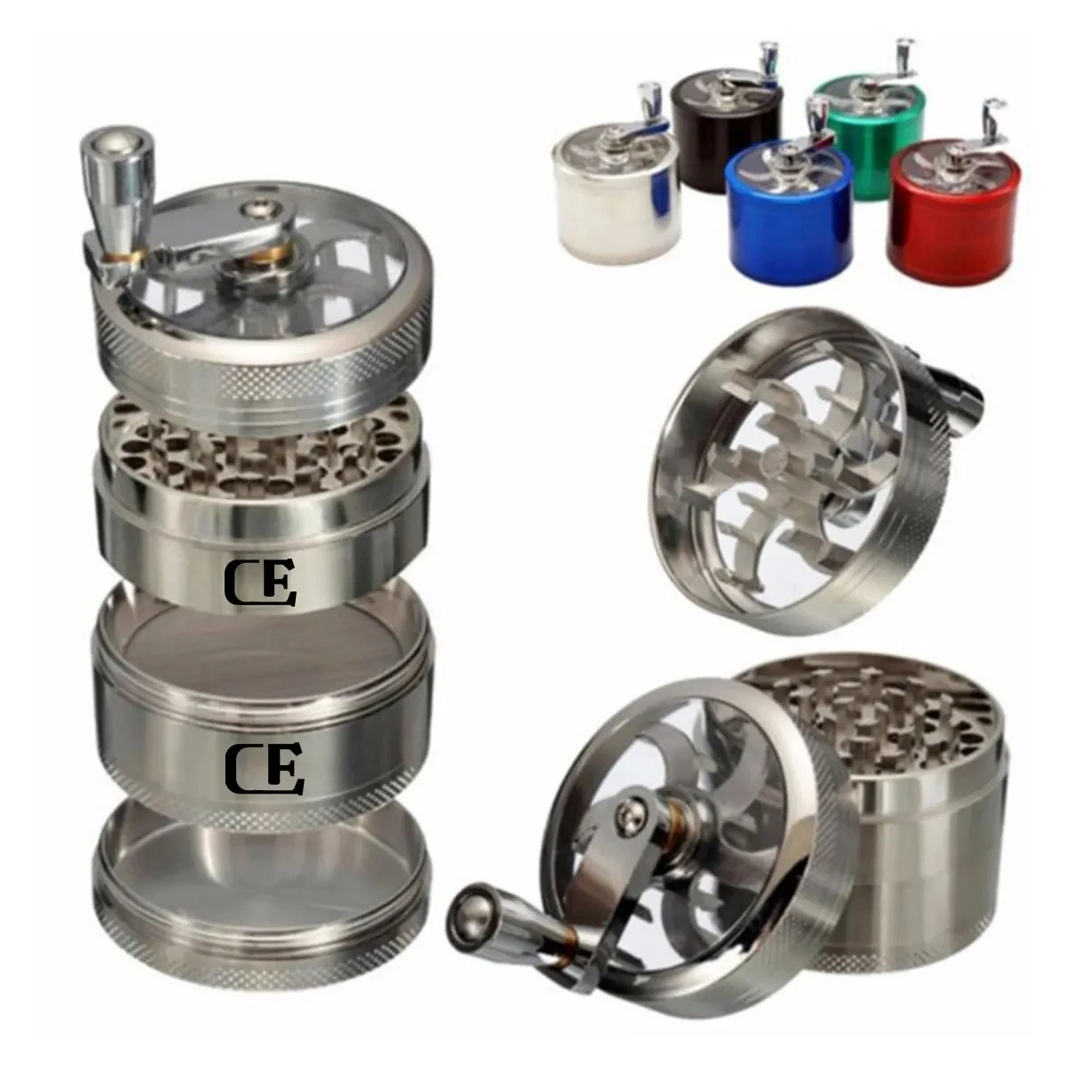 4-Layer Hand Crank Herb Grinder 1