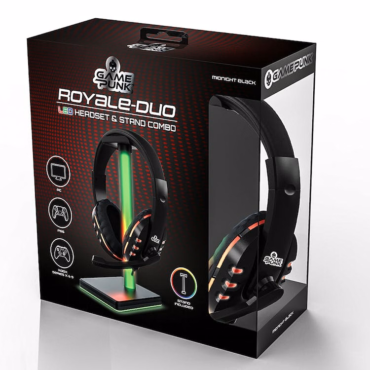 Royale-Duo Adjustable Headset and Stand Sets - LED Lighting