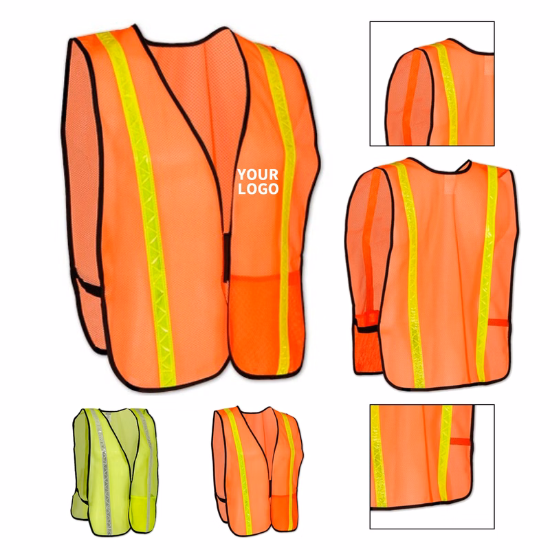 Breathable Mesh Safety Reflective Vest 25.2 x 18.1"