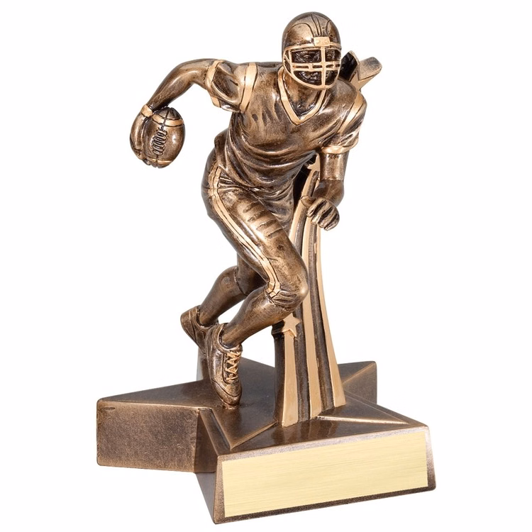 6 1/2" Tall Football Superstar Resin Award
