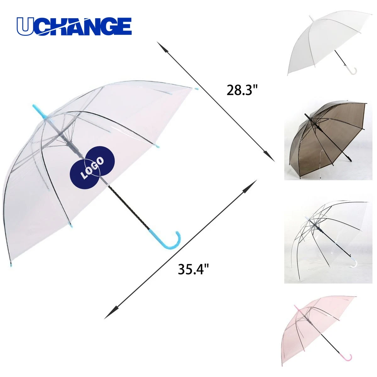 Lightweight PVC Transparent Umbrella 1