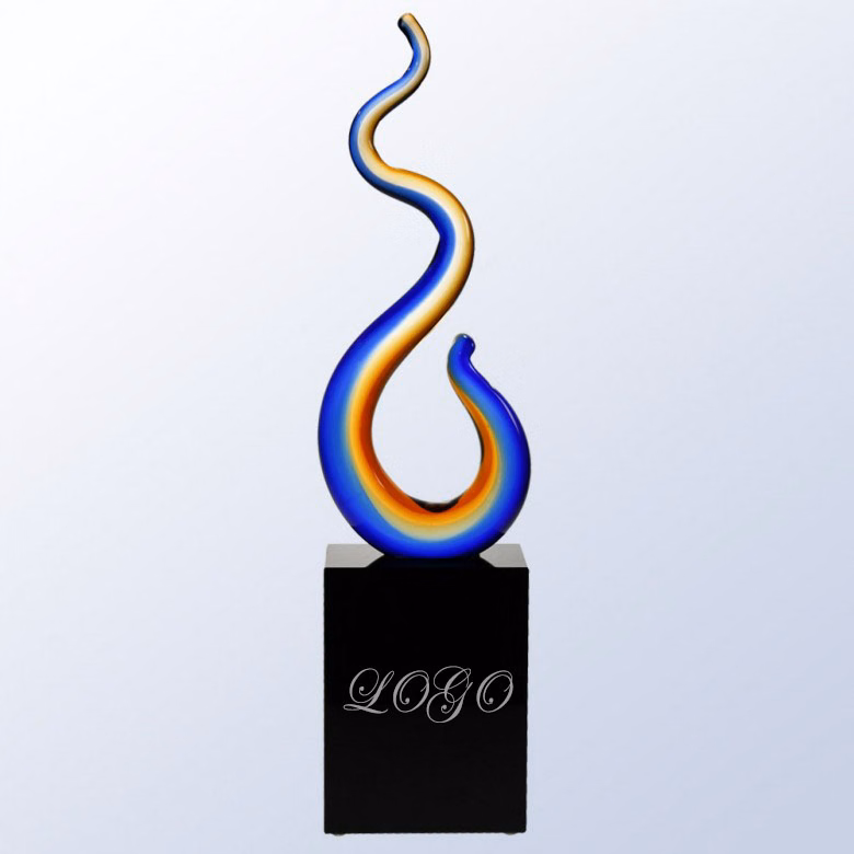 Hand Blown Art Glass Sunset Vision