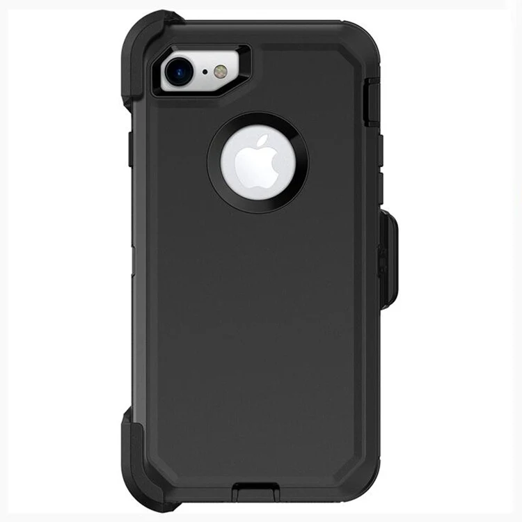 iPhone SE(3rd and 2nd gen) )7 & 8 Rugged Combo Case w/Belt Clip 1