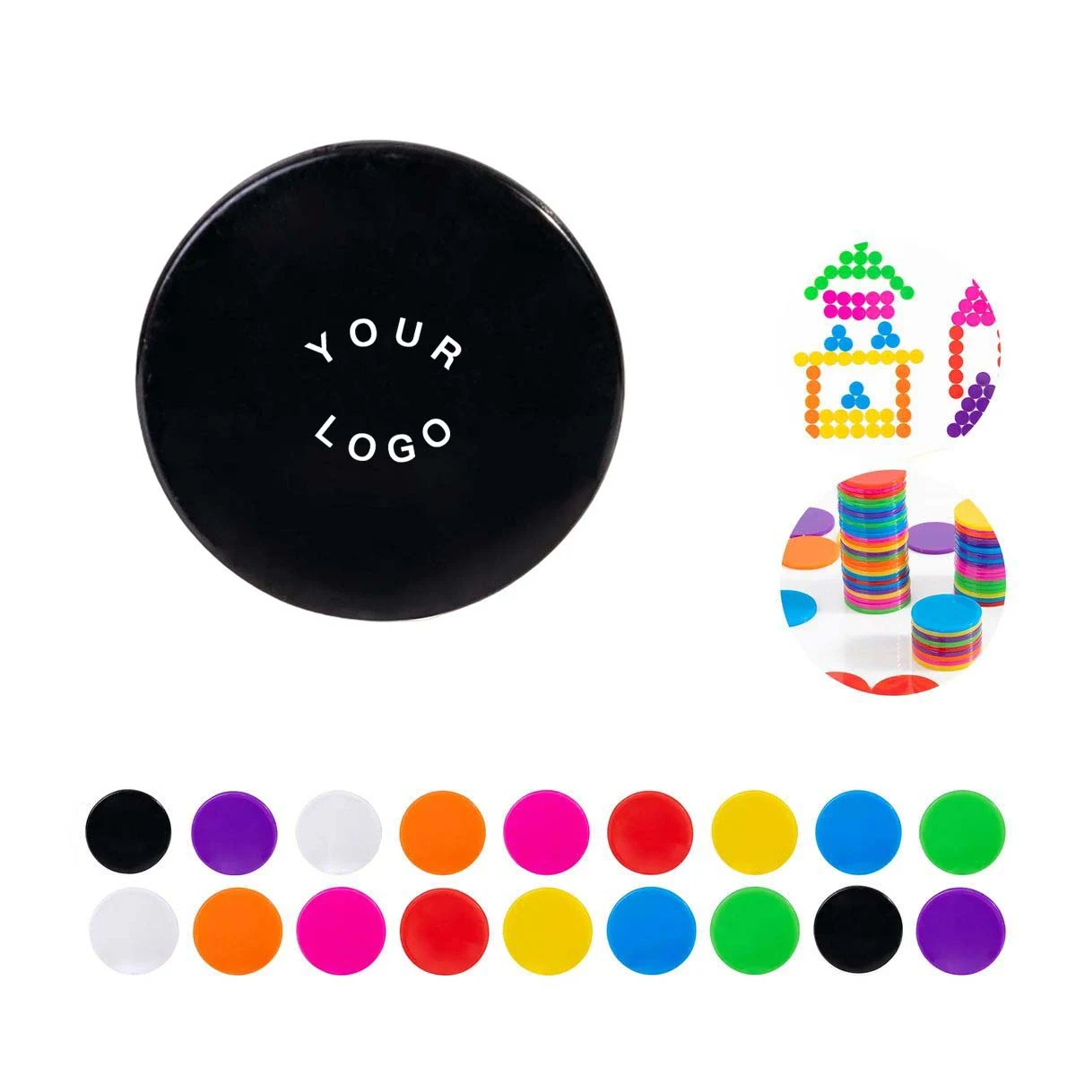 Customizable Round Poker Chips for Gaming and Parties 1