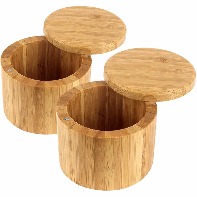 Round Salt Box w/Magnetic Swivel Lid
