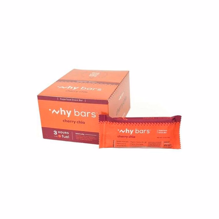 Why Bars Superfood Protein Snack Bars - 24 Pack Cherry Chia