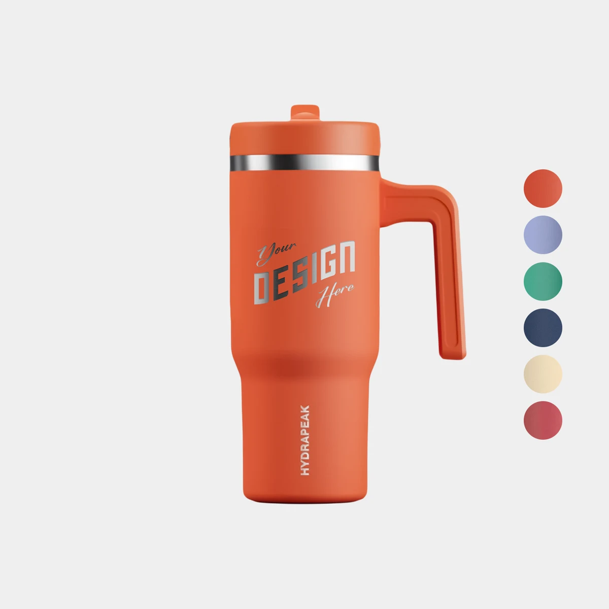 18 oz Hydrapeak® Stainless Steel Insulated Tumbler With Handle and Straw Lid 1