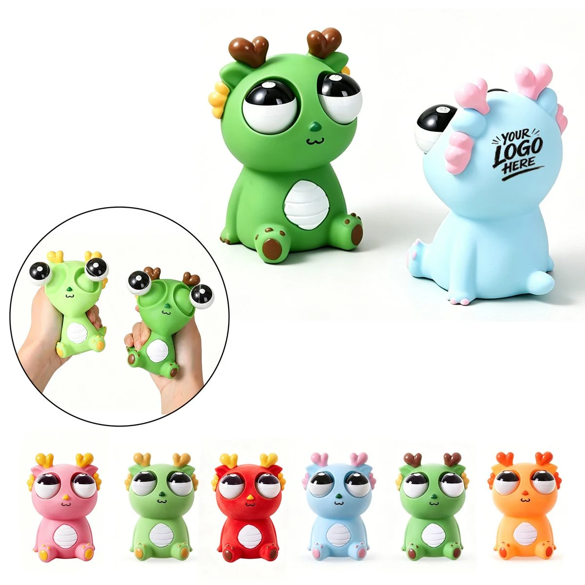 Bug-Eyed Dragon Stress Relief Squeeze Toy 1