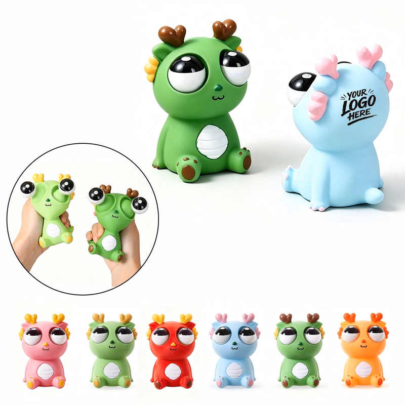 Bug-Eyed Dragon Stress Relief Squeeze Toy
