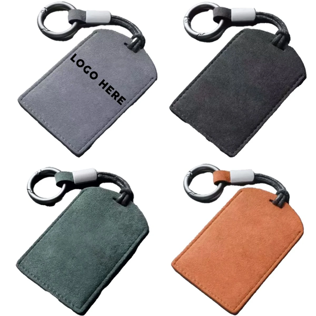 Sports Strap Attached PU Card Pouch 4.1x2.5 Inch 1