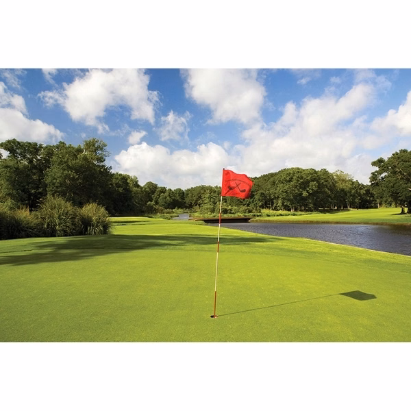 14" x 20" Embroidered Custom Golf Flags - Tube