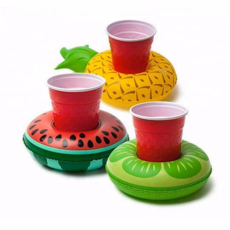 PVC Inflatable Floating Coaster Cup Holder