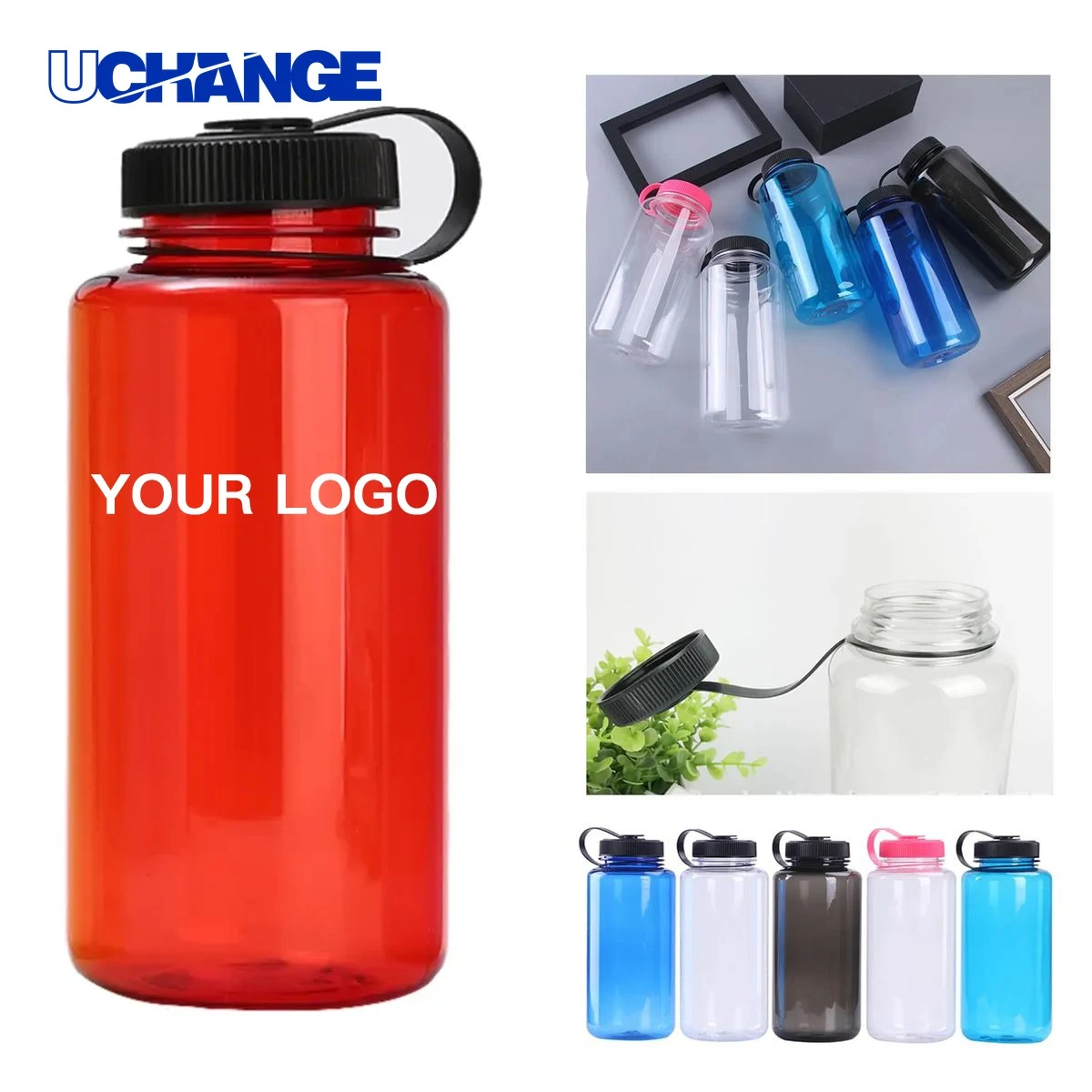 Plastic Water Bottle 32oz Durable for Camping Trips 1