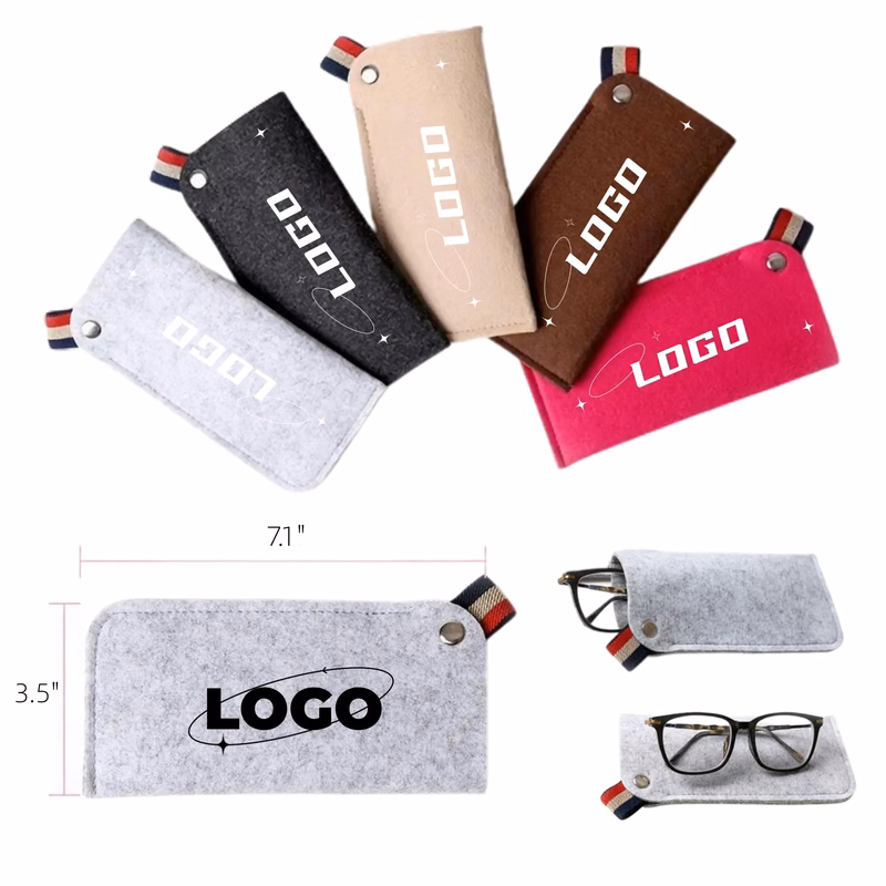 Felt Glasses Pouch Portable Sunglass Sleeve