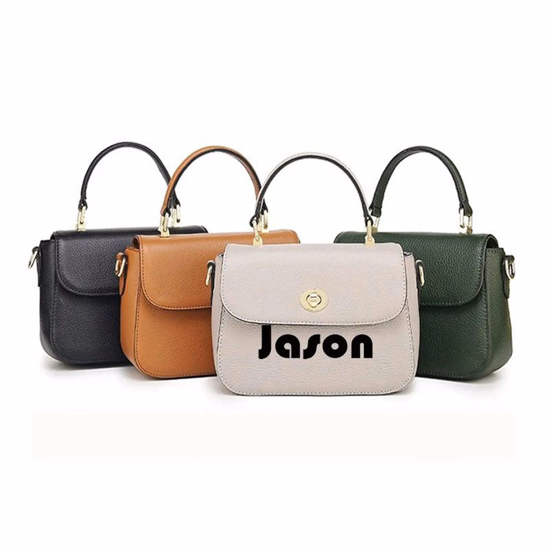Genuine Leather Small Square Bag