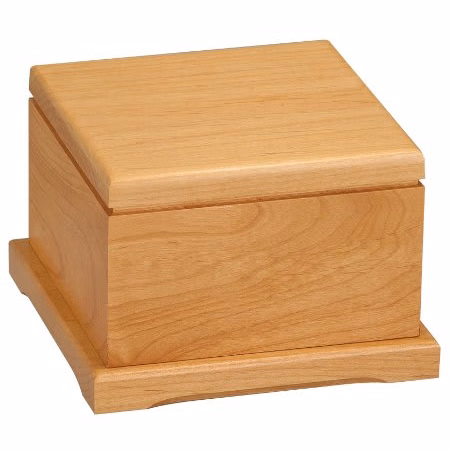 4 1/2" Red Alder PET Urn with Lid