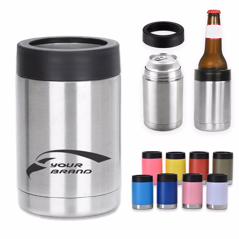 12 Oz. Can Cooler Double Wall Beverage Holder Bottle Sleeve