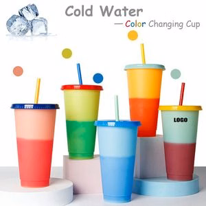 Handy 710ml Clear Plastic Color Changing Cup