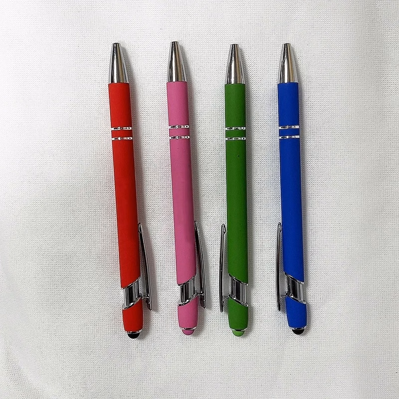 Metal Plunger Action Vector Stylus Pen with Custom Logo