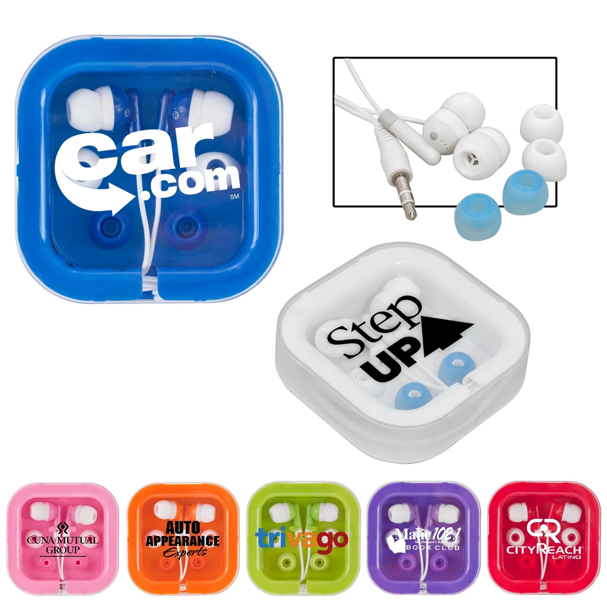 Brightly Colored Ear Buds 1