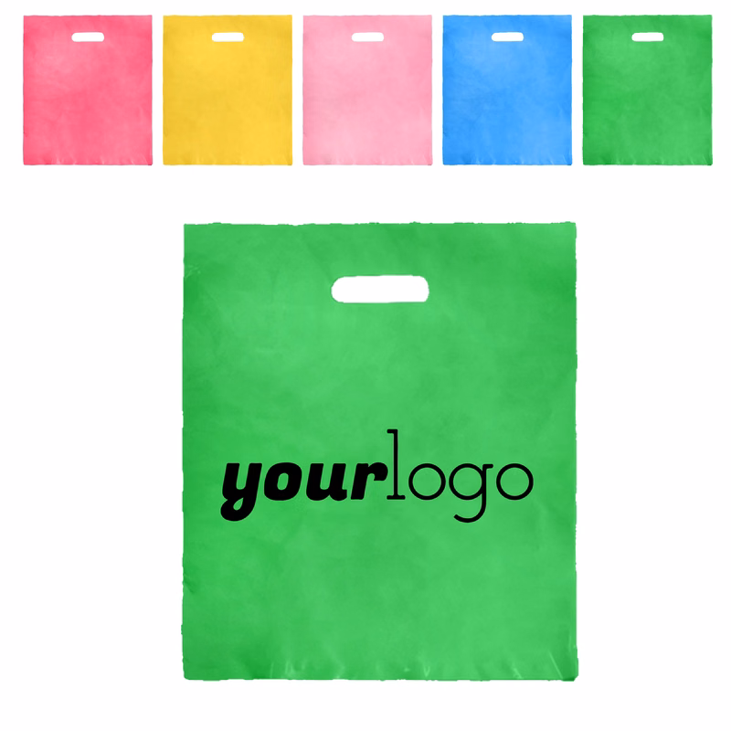 Plastic Die Cut Retail Bags with Handle