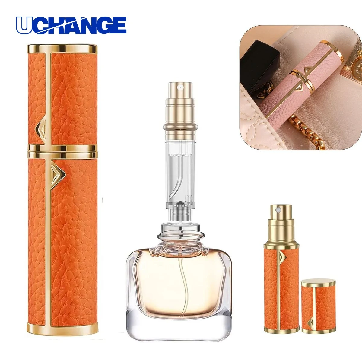 Leather Portable Perfume Dispenser Bottle 1