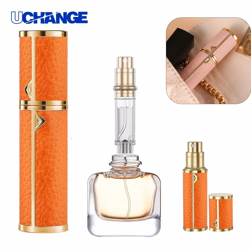 Leather Portable Perfume Dispenser Bottle
