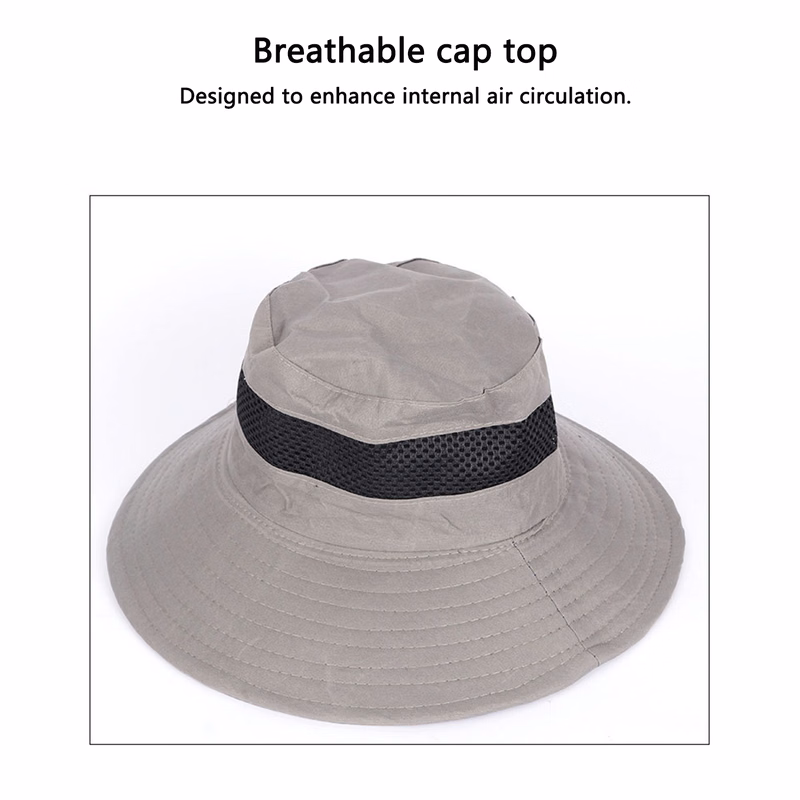 Outdoor custom Logo Fisherman Safari Bucket Hats w/ String