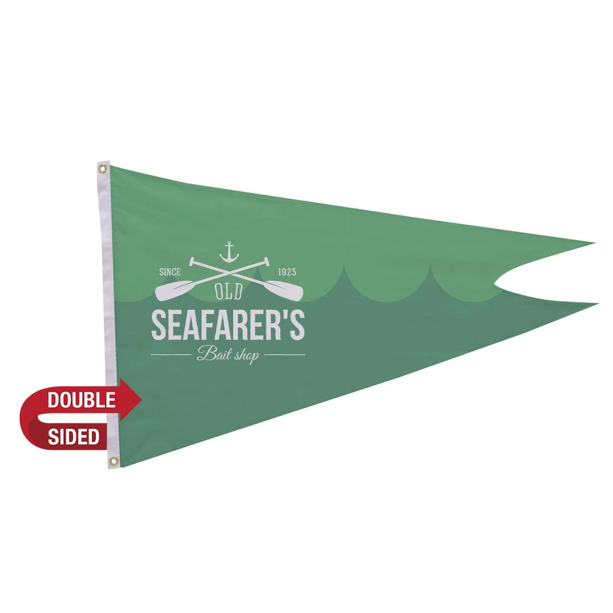 2.5' x 4' Polyester Burgee Flag Double-Sided 1