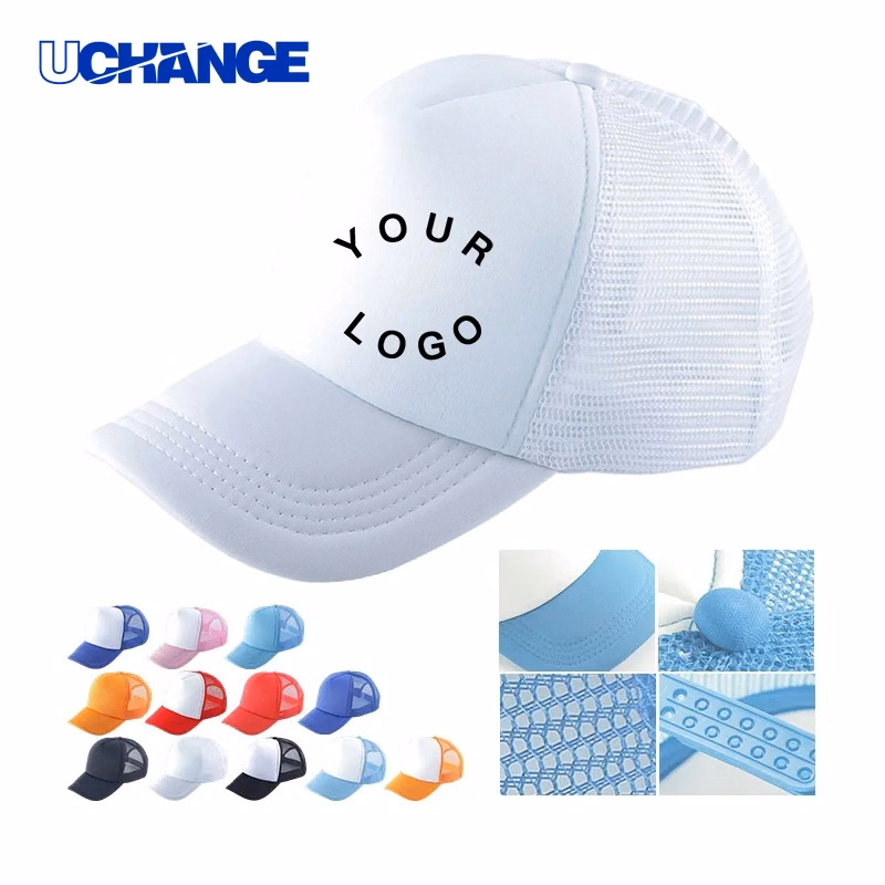 Polyester Trucker Hat Headwear with Full-Color Print for Events
