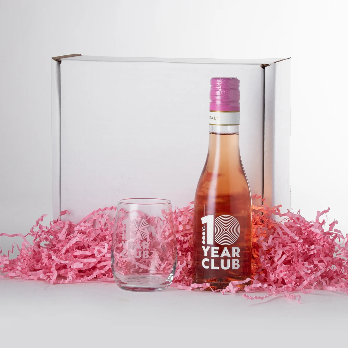 Rosé Wine Kit with Mini Rosé Bottle & Stemless Taster 1