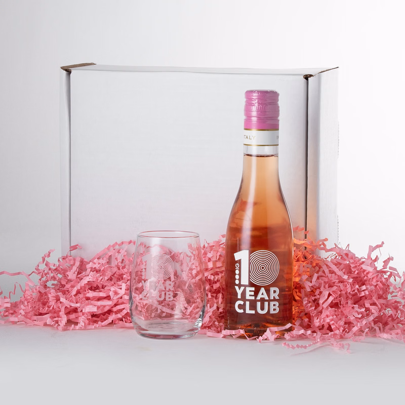 Rosé Wine Kit with Mini Rosé Bottle & Stemless Taster