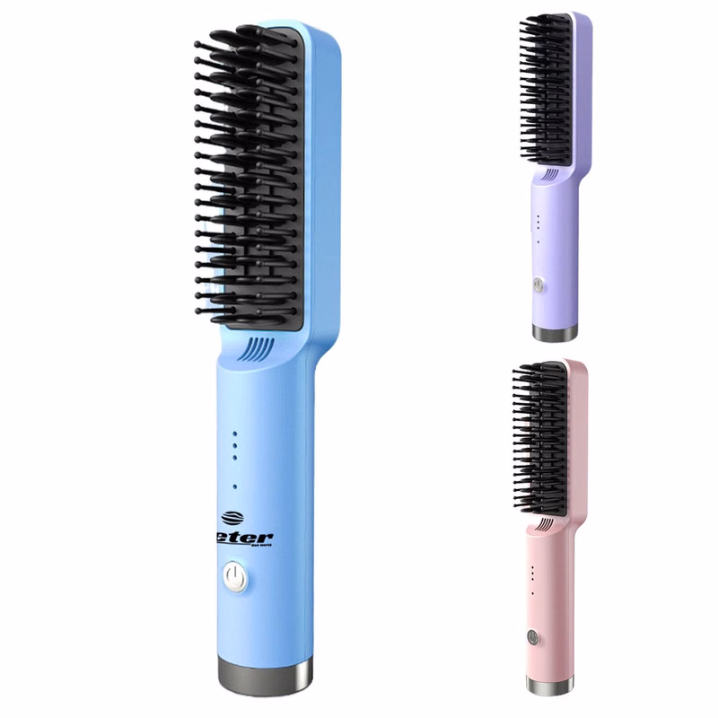 Adjustable Temperature Ionic Hair Straightening Comb