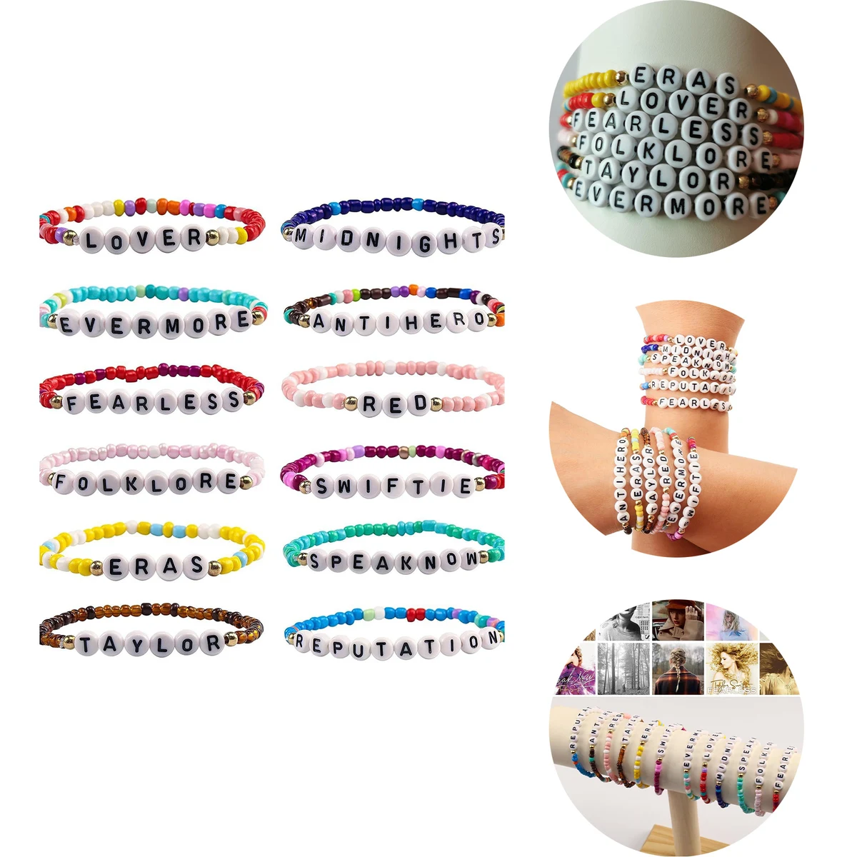 Kids Motivational Friendship Bracelets Letter Beads 1