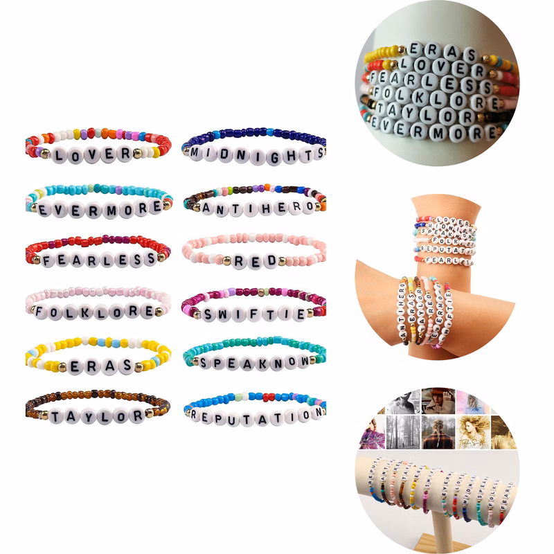 Kids Motivational Friendship Bracelets Letter Beads