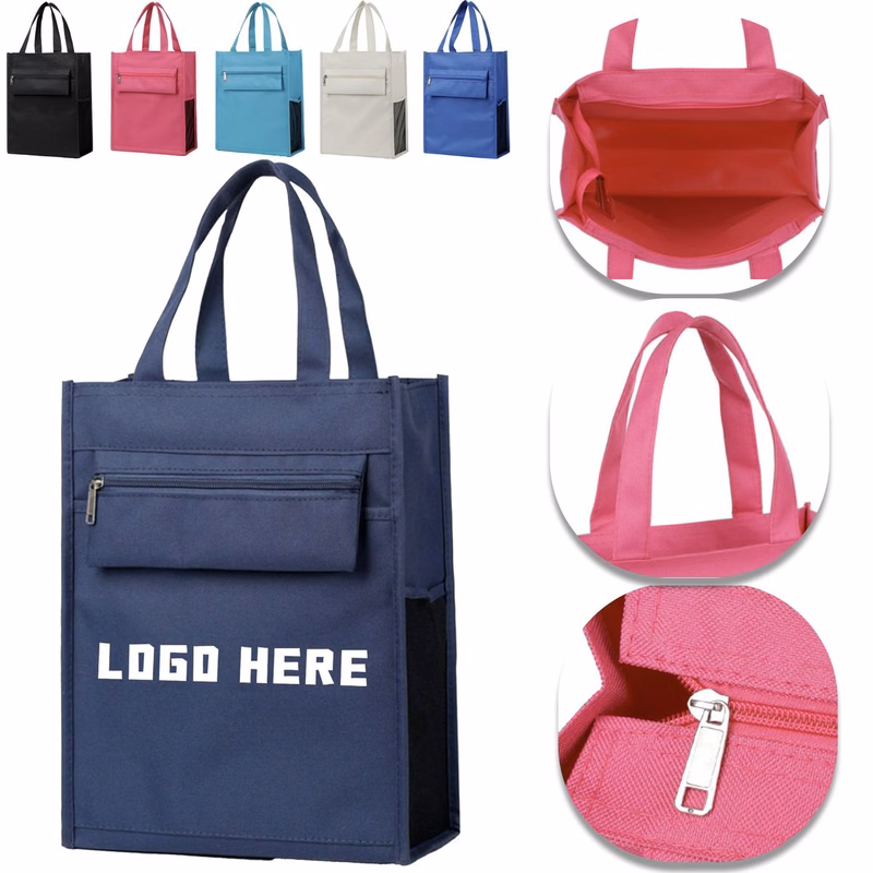 13 Inch Water Resistant Oxford Fabric Handheld Tote Bag