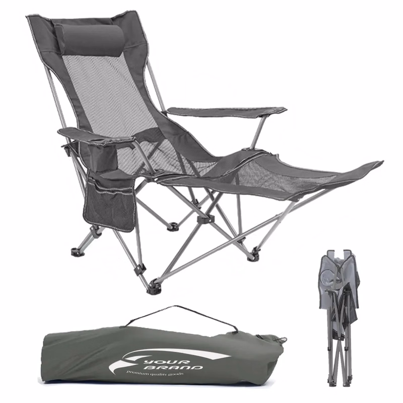 Portable Folding Reclining Camping Chair with Carry Bag