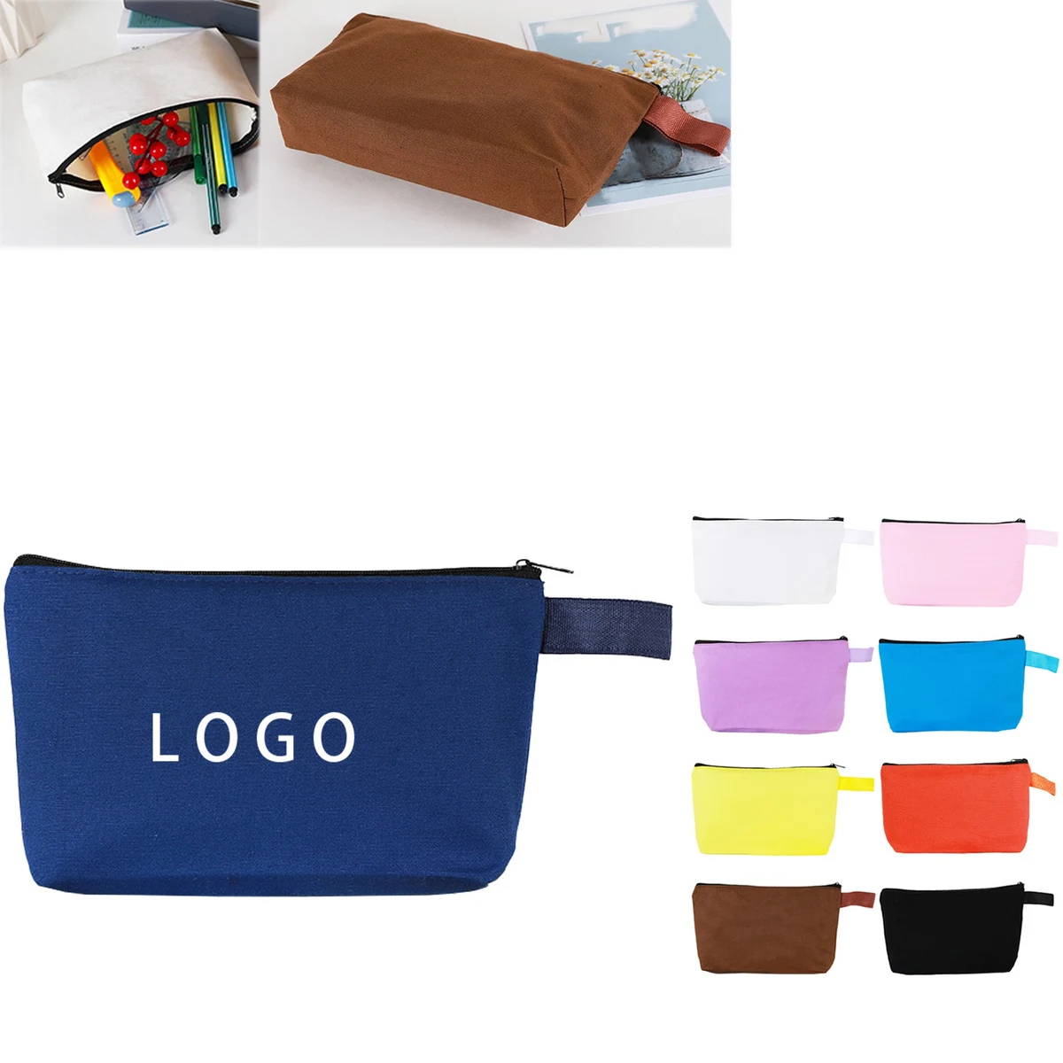 Zipper Pouch Pencil Make-Up Organizer Makeup Bag 1