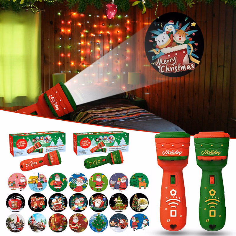 Christmas 21 Patterns Projection Flashlight