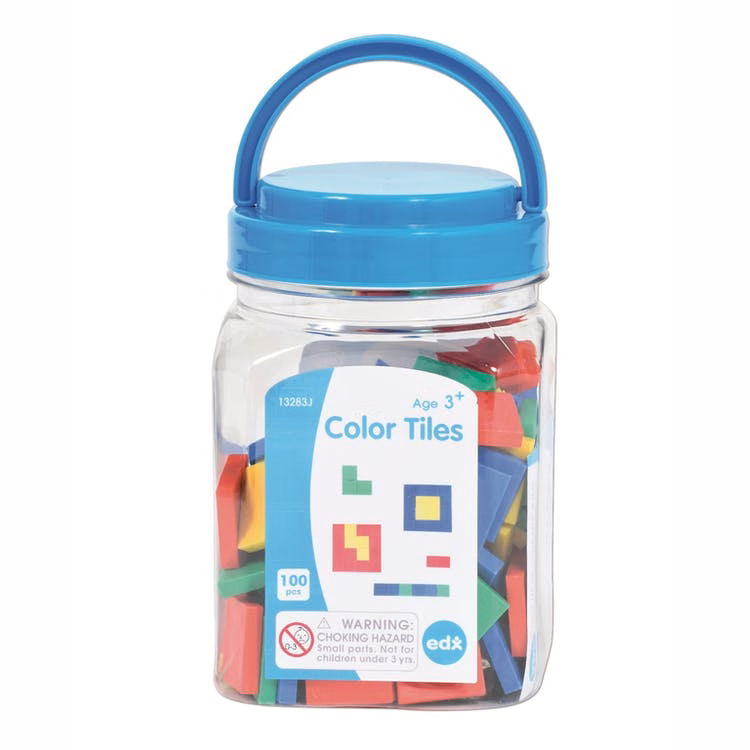 Color Tiles - Mini Jar Set of 100