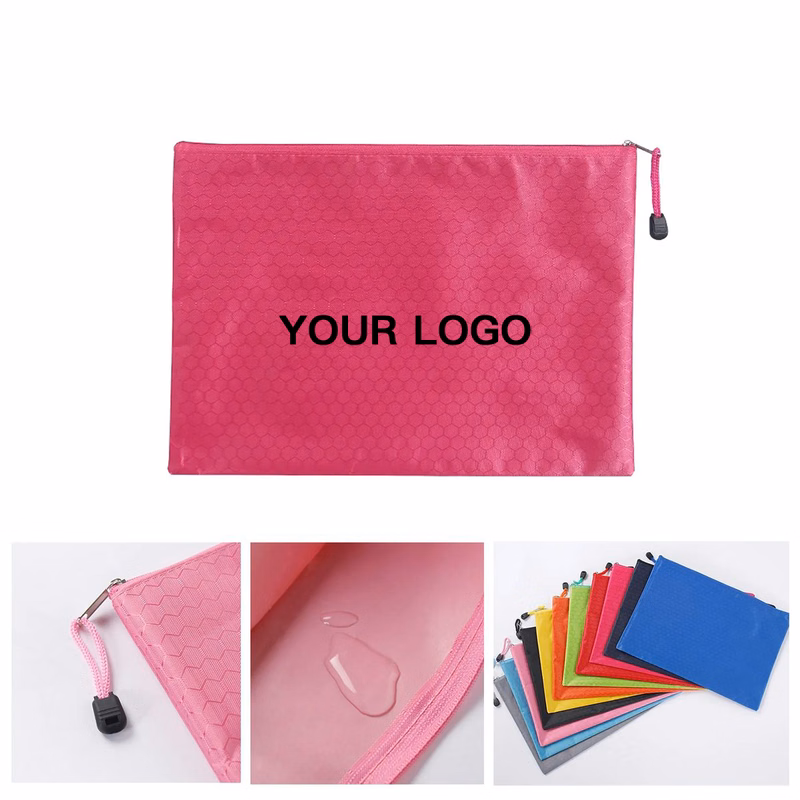 Document Storage Pouch with Zipper Closure